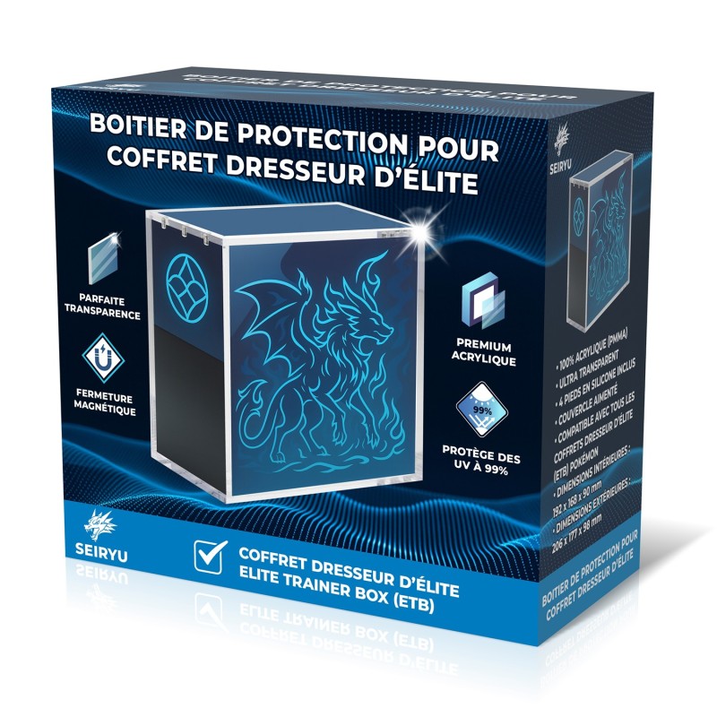 Boitier de protection en acrylique pour ETB Pokémon