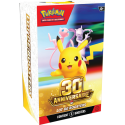 Bundle de 6 boosters Pokémon 30e Anniversaire