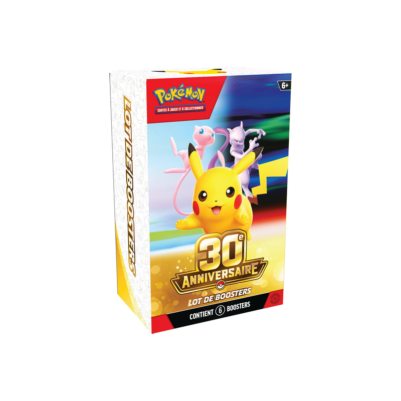 Bundle de 6 boosters Pokémon 30e Anniversaire