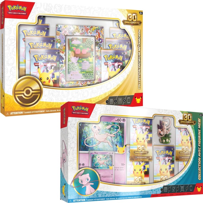 Coffret Premium Métamorph + Coffret Figurine Mew 30e Anniversaire