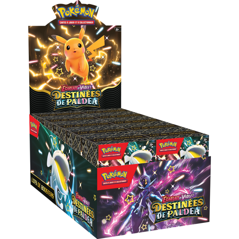 Display de bundles Pokémon Destinées de Paldéa (EV4.5) Display de bundles Pokémon Destinées de Paldéa (EV4.5)