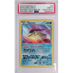 Suicune Holo XY 2016 Français signée par Mitsuhiro Arita PSA9