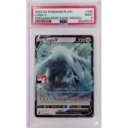 Lugia V 138/195 "Play Stamp ligue" Tempête Argentée 2023 Français PSA9