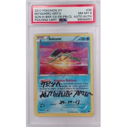 Suicune 30/122 XY 2017 Français signée par Mitsuhiro Arita PSA8