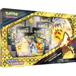 Coffret Zénith Suprême Pikachu-VMax Premium 7 boosters + Pins