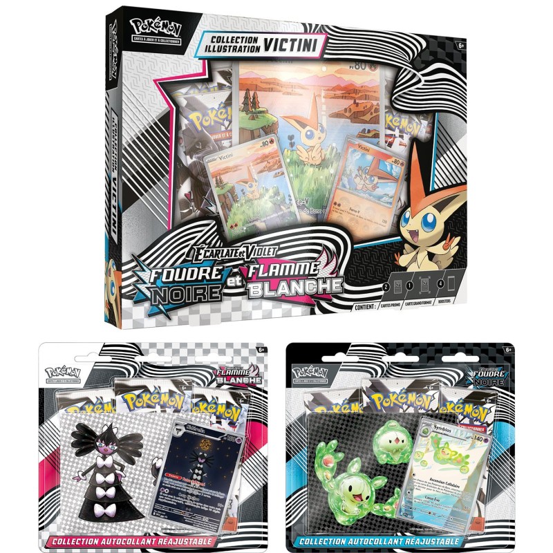 Coffret Victini + Tripacks Foudre Noire / Flamme Blanche (EV10.5)